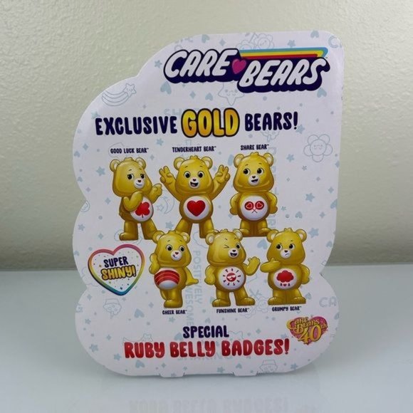 Care Bears Gold & Ruby Super Shiny Figure Set - Picture 7 of 12
